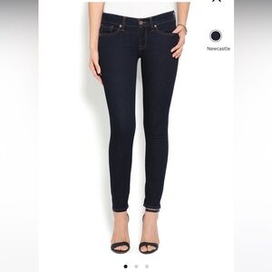 Lucky Brand Women's Charlie Skinny Jeans Dark Wash Low-Rise Stretch Denim Size 4